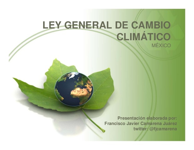 Ley general de Cambio Climatico