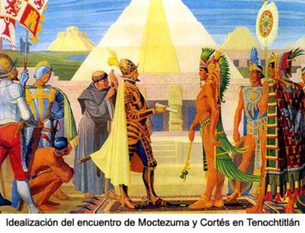 Llegada de Hernan Cortes a México
