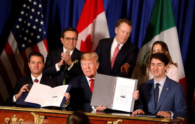 22. USMCA Signed by Canada, Mexico, USA
