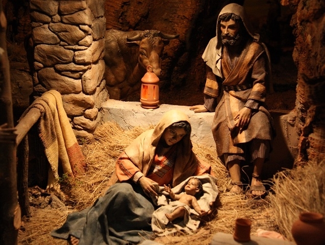 El nacimiento de Jesús.