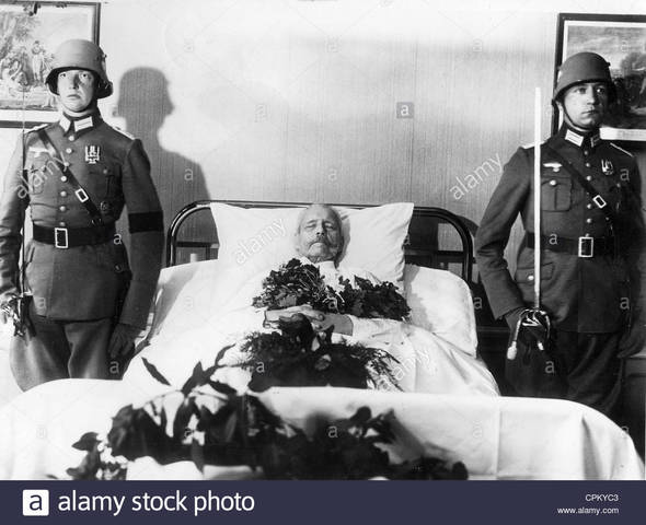 death of Von Hindenburg