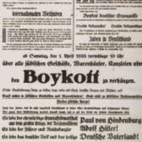 Germans boycott the Jewish community