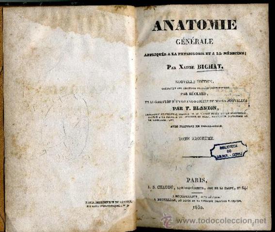 Marie François Xavier Bichat (1771- 1802)