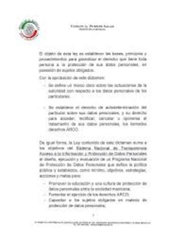 Dictamen aprobado por la Cámara de Senadores.