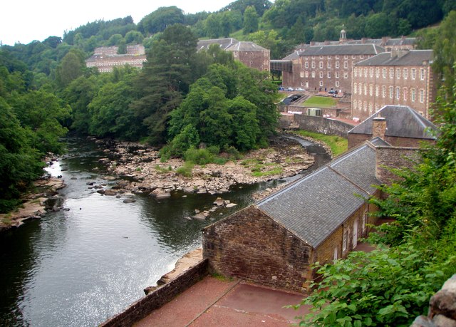 Los pueblos cooperadores de Robert Owen: empresa hilandera de New Lanark