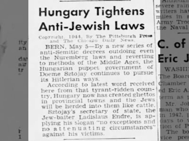 Anti-Jewish Laws in Hungary