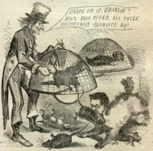 Uncle Sam Cartoon Debut