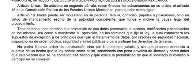Se aprueba la reforma constitucional propuesta por el Diario Oficial de la Federación