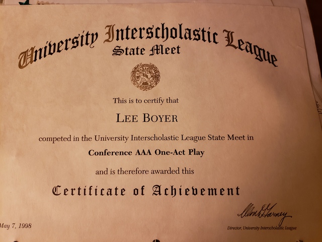 State One Act Play Meet