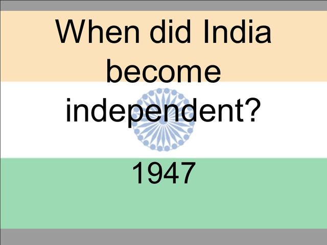 India becomes independent