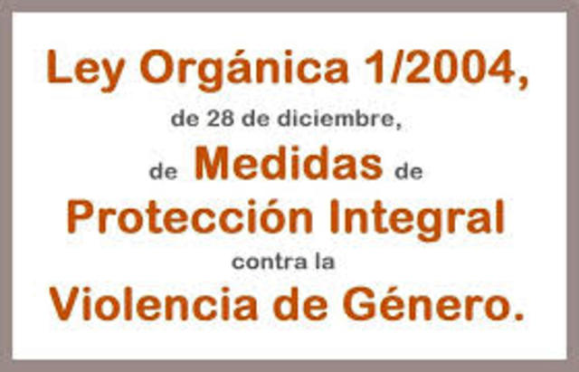 Ley Orgánica de Medidas de Protección Integral contra la Violencia de Género.