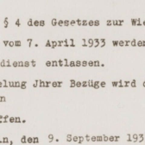 Law for the Restoration of the Professional Civil Service