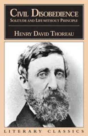 Henry David Thoreau Published Civil Disobedience
