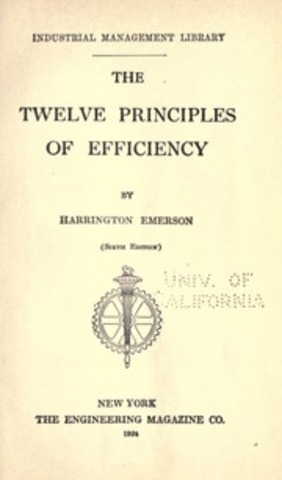 Publicación de "The Twelve Principles of Efficency"
