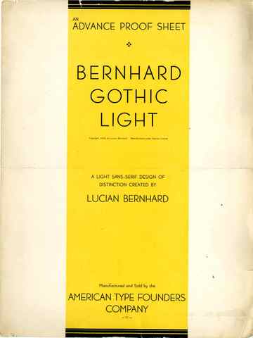Lucian Bernhard - Bernhard Gothic