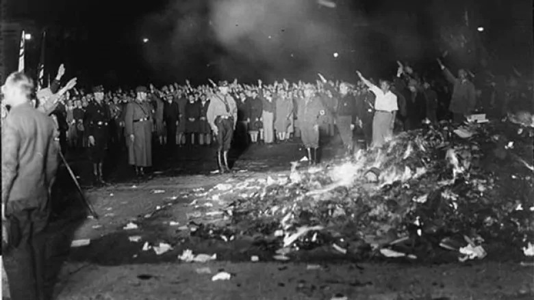 Nazi book burning