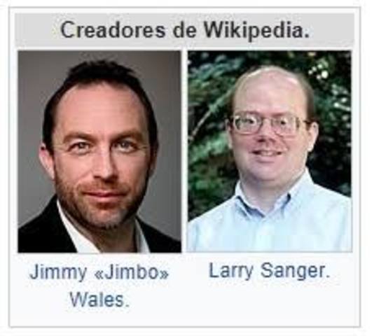 Jimmy Wales y Larry Sanger.