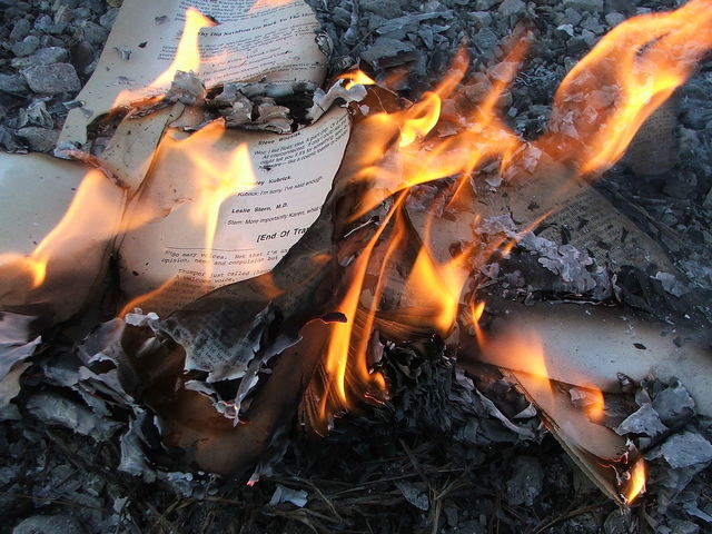 the burning of the books