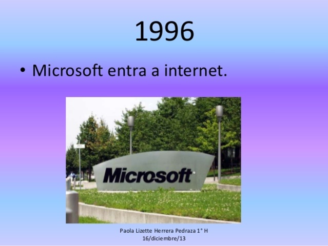INTERNET EN 1996