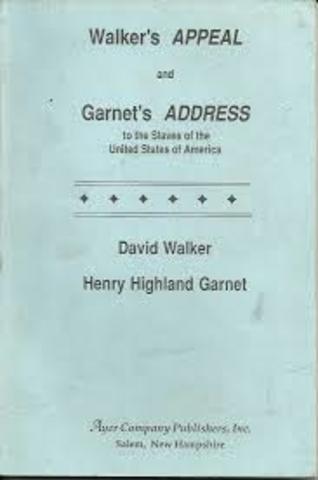 Henry Highland Garnet's "Address to the Slaves of the United States of America"