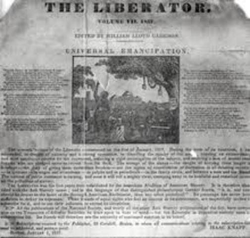 William Lloyd Garrison Published The Liberator