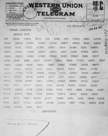 The Zimmerman Telegram