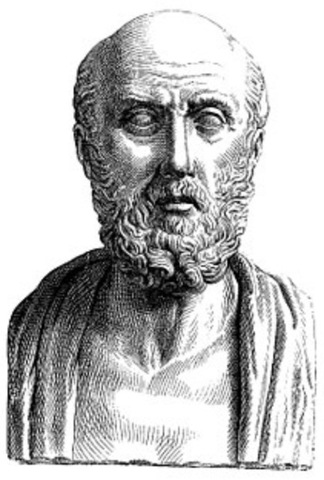 Hipócrates escribe Tratados hipocráticos en conjunto al juramento hipocrático