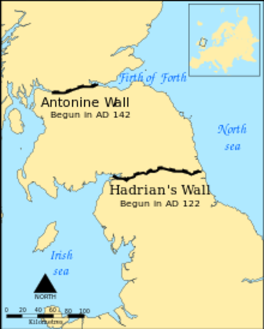 Hadrians Wall was built in the UK