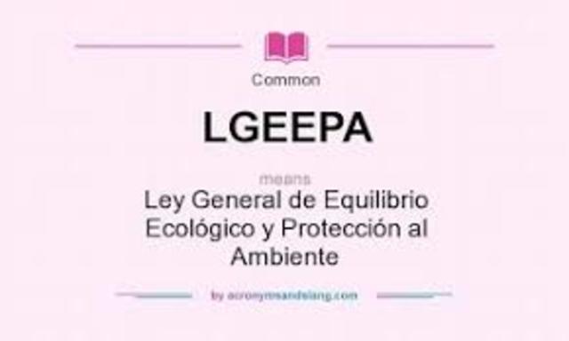 Creación de la LGEEPA