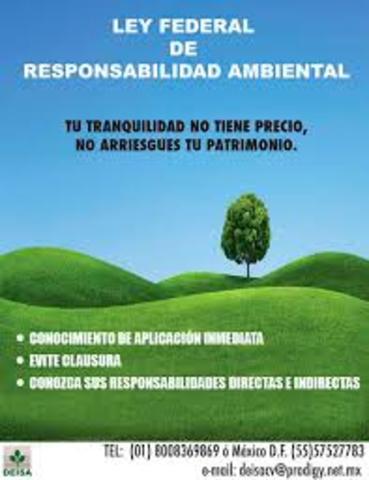 Creación de ley general de responsabilidad ambiental