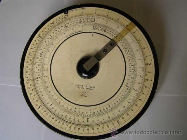 Regla circular de calculo