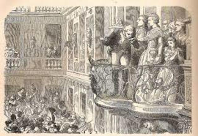 The movement of France from Paris to Versailles