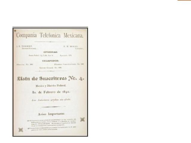 primera concesion de telefonia en mexico