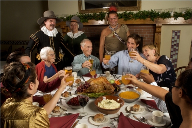 thanksgiving celebration feast is held