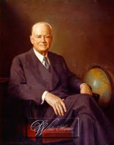 herbert hoover takes office
