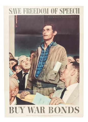 Norman Rockwell - Save Freedom of Speech