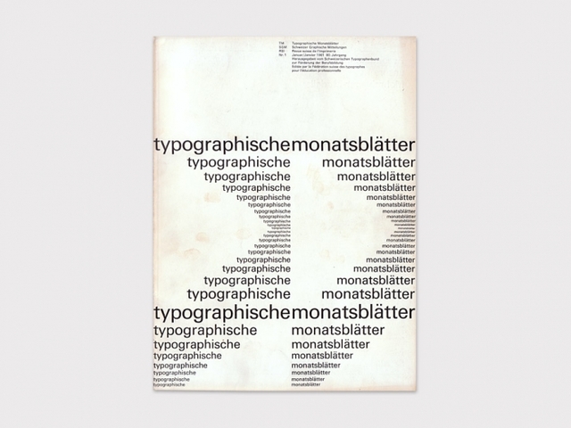 Emil Ruder - Typographische Monatsblätter