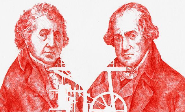 James Watt y Mathew Bolton desarrollan propuesta