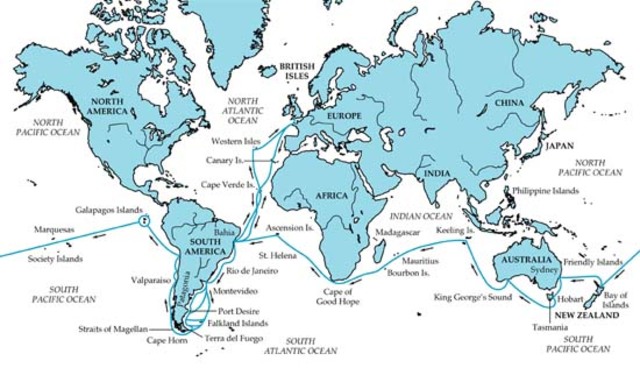 Darwin joins FitzRoy on the Beagle voyage