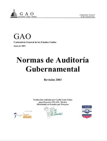 Oficina de la Contraloría General de Estados Unidos prepara las Normas de Auditoría Gubernamental