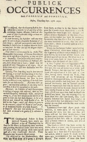 Primer periódico en América