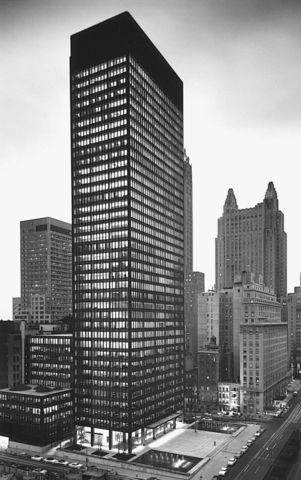 Ludwig Mies van der Rohe and Philip Johnson - Seagram Building