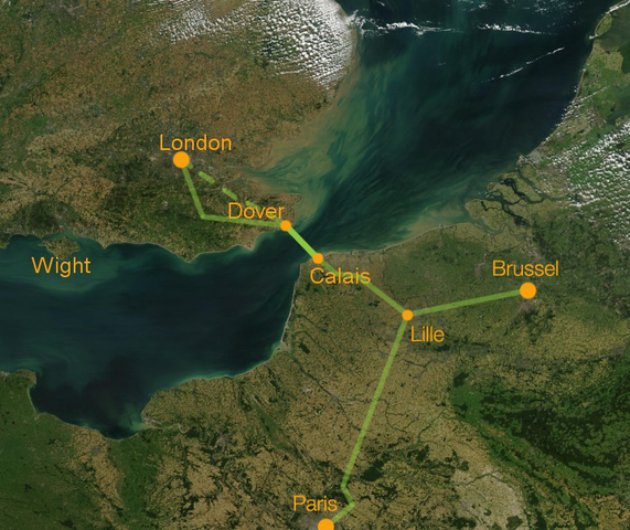 Inaguración del túnel del Canal