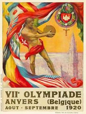 JUEGOS OLÍMPICOS AMBERES BELGICA 1920