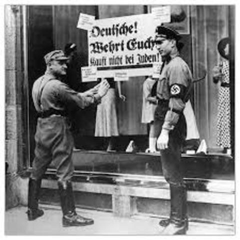 Nazi Boycott of Jewish Businesses