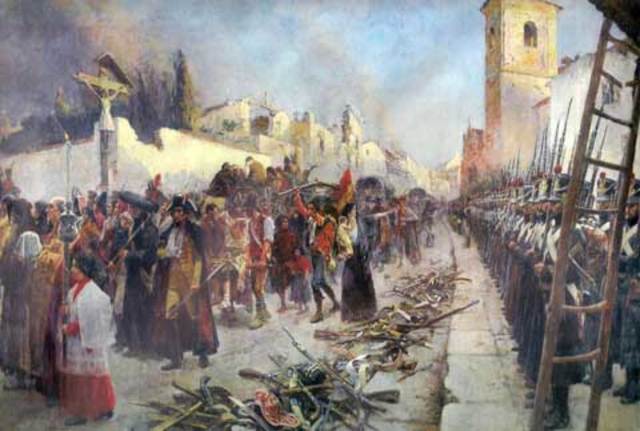 Rendicion de zaragoza y la batalla de Ocaña