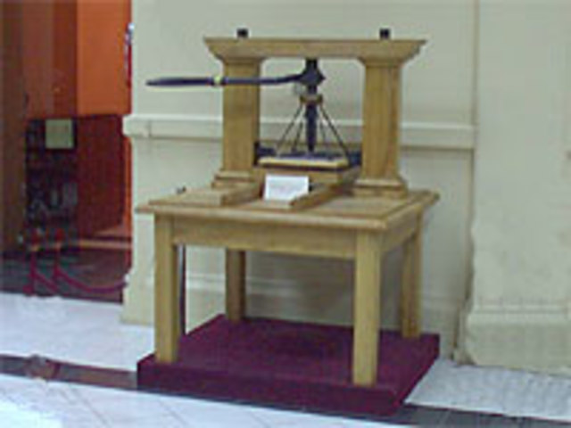 Llegada de la imprenta a Chile