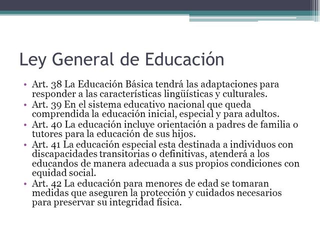 Ley de Educación