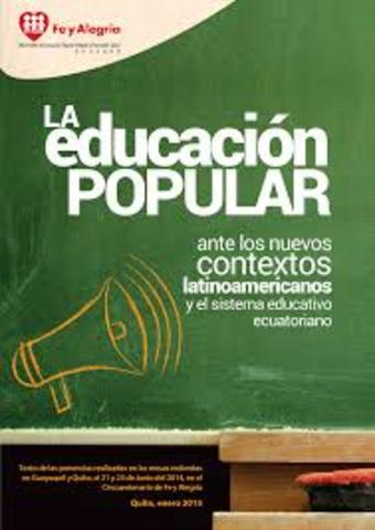 El libro "Encuensta sobre educación popular"