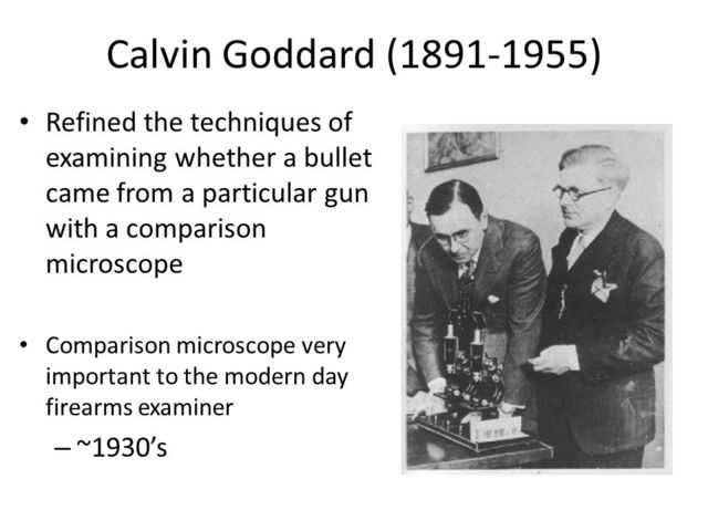 Calvin Goddard